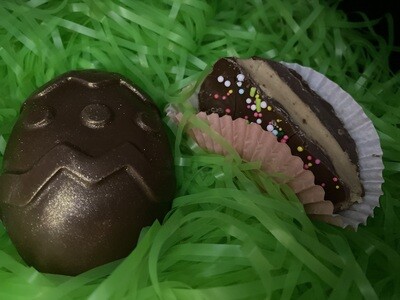 Jumbo Peanut Butter Easter Eggs - Box of 4