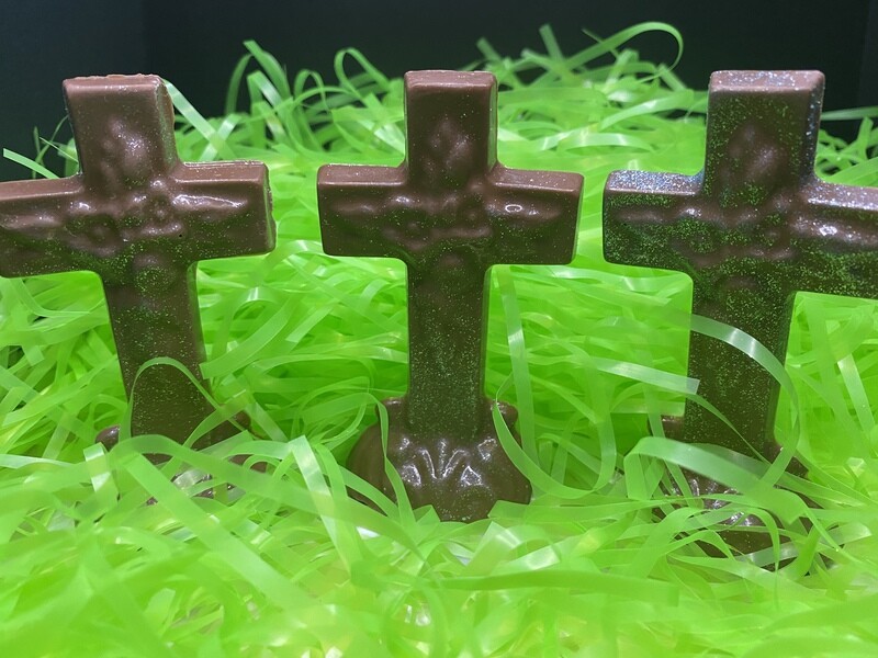 Solid Chocolate Cross - Box of 3