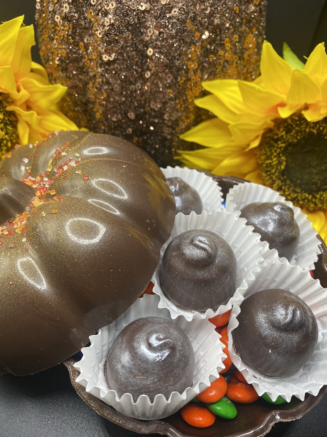 Chocolate Pumpkin to Smash With Surprise Candy Inside