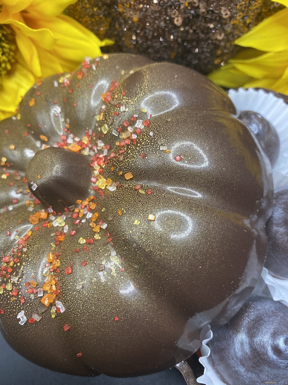 Chocolate Pumpkin to Smash With Surprise Candy Inside