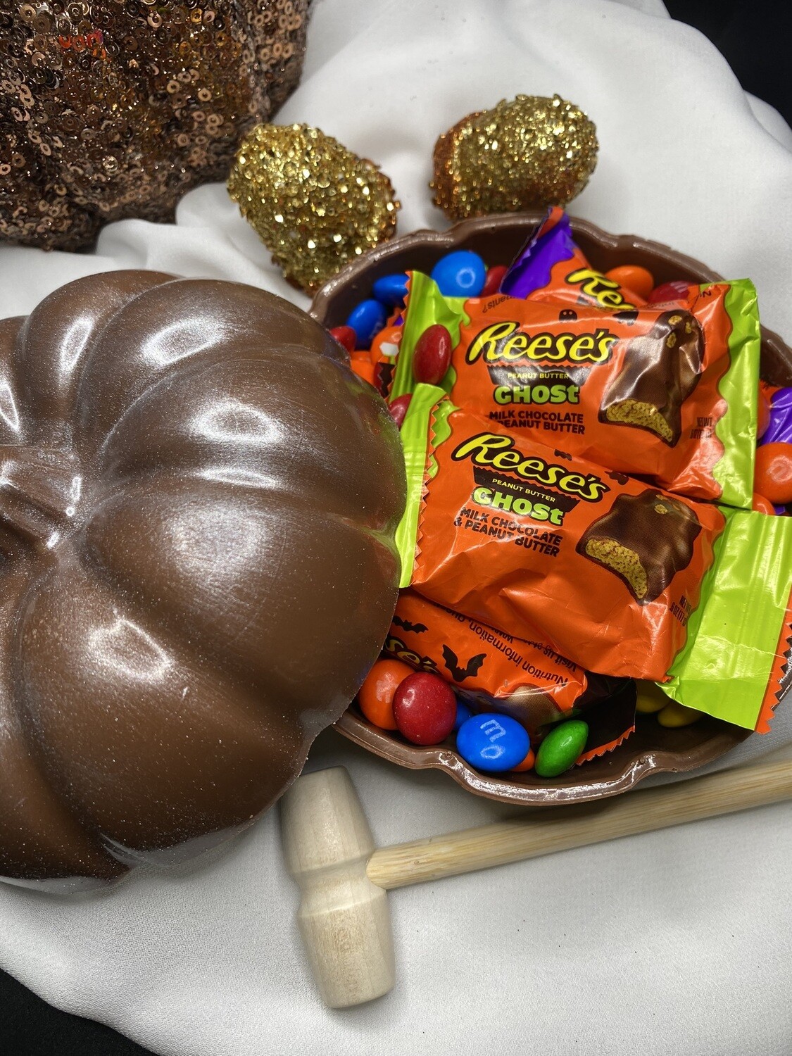 Chocolate Pumpkin to Smash With Surprise Candy Inside