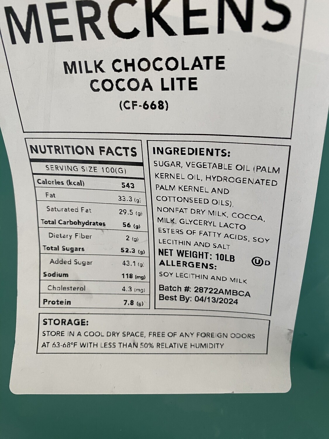 Chocolate Ingredients