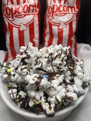 Movie Night Goodie Box with Triple Chocolate Popcorn