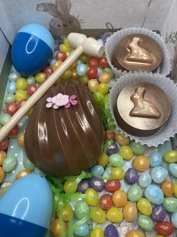 Easter Goodie Box With Breakable Egg and Chocolate Oreos