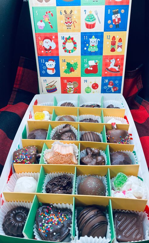 Advent Calendar with Homemade Chocolates