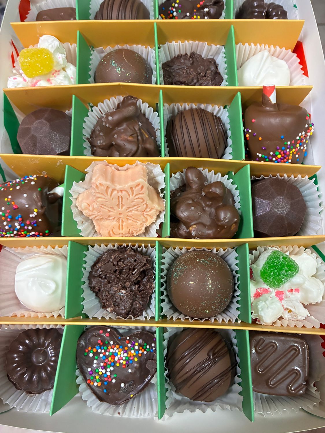 Advent Calendar with Homemade Chocolates