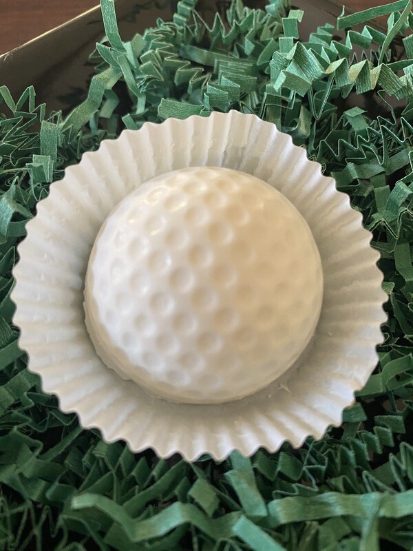 Container of 6 Chocolate Golf Balls