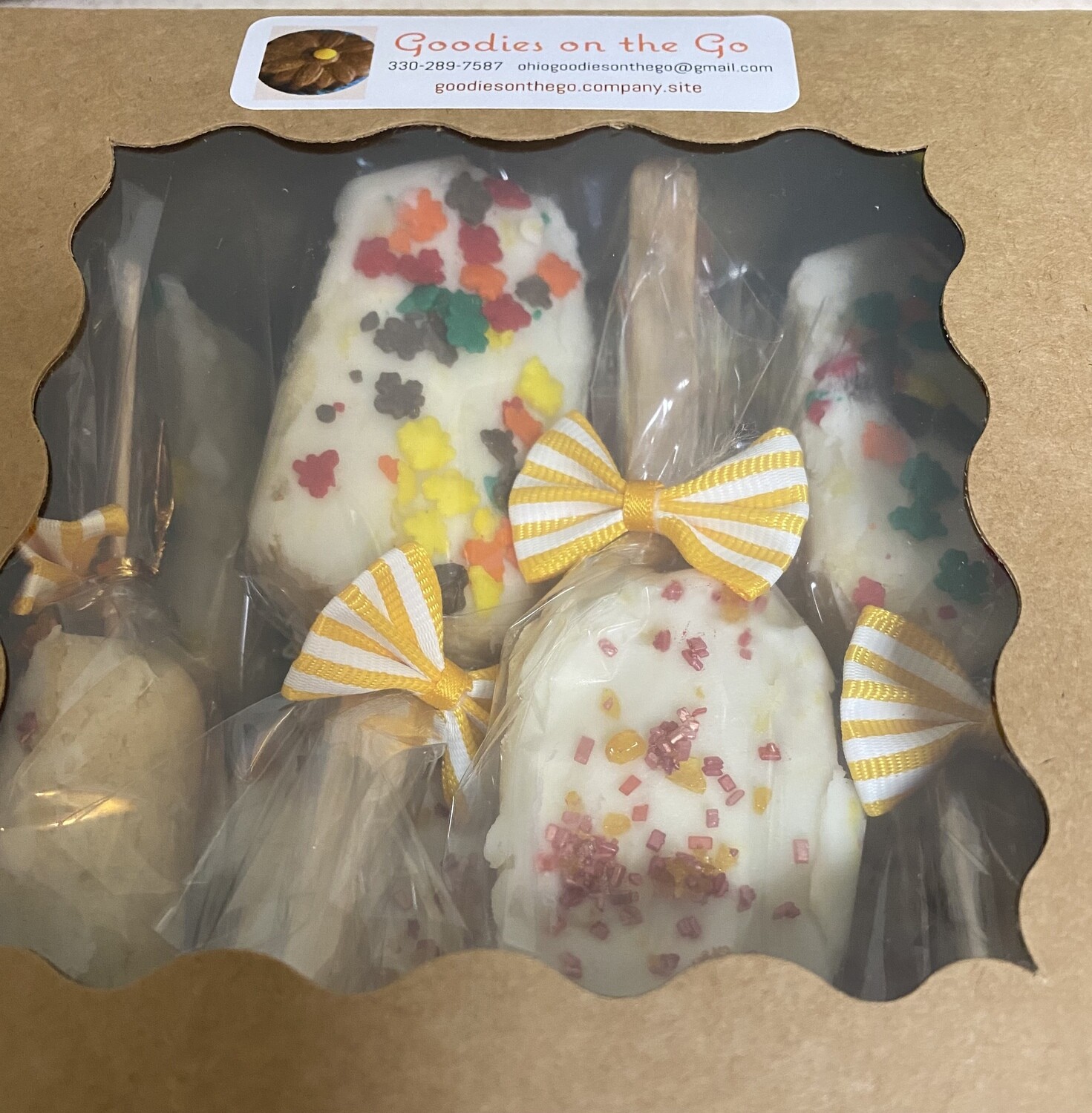 Mini Lemon Sugar Cookie Pops - 1 dozen