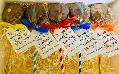 Chocolate-Covered Oreo Pops - Box of 6