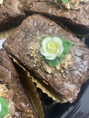 Triple Chocolate Brownies - large, medium or bite size - 1 dozen Triple Chocolate Brownies - large, medium or bite size - 1 dozen