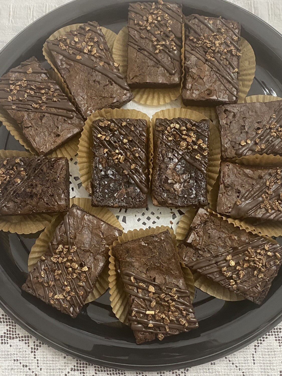 Triple Chocolate Brownies - large, medium or bite size - 1 dozen