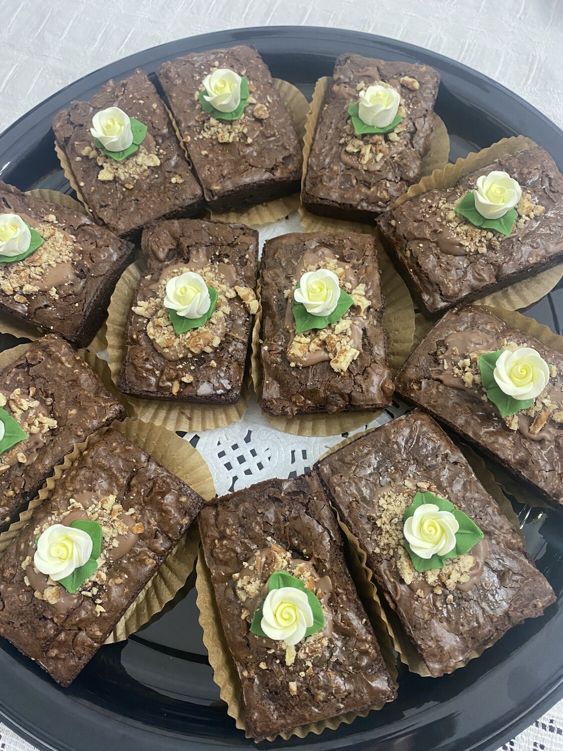 Triple Chocolate Brownies - large, medium or bite size - 1 dozen
