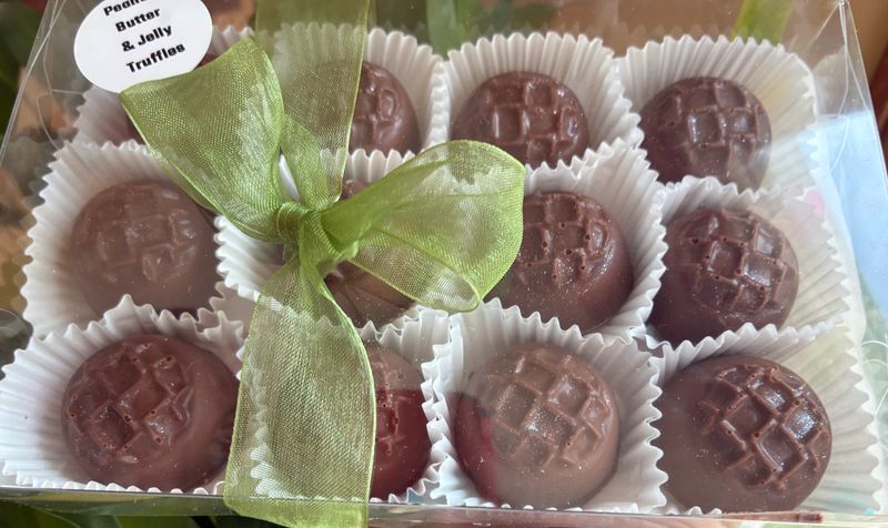 Peanut Butter &amp; Jelly Truffles - 1 Dozen