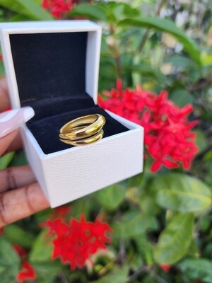 Double layer ring gold SIZE 7