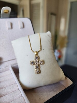 Icy cross necklace 