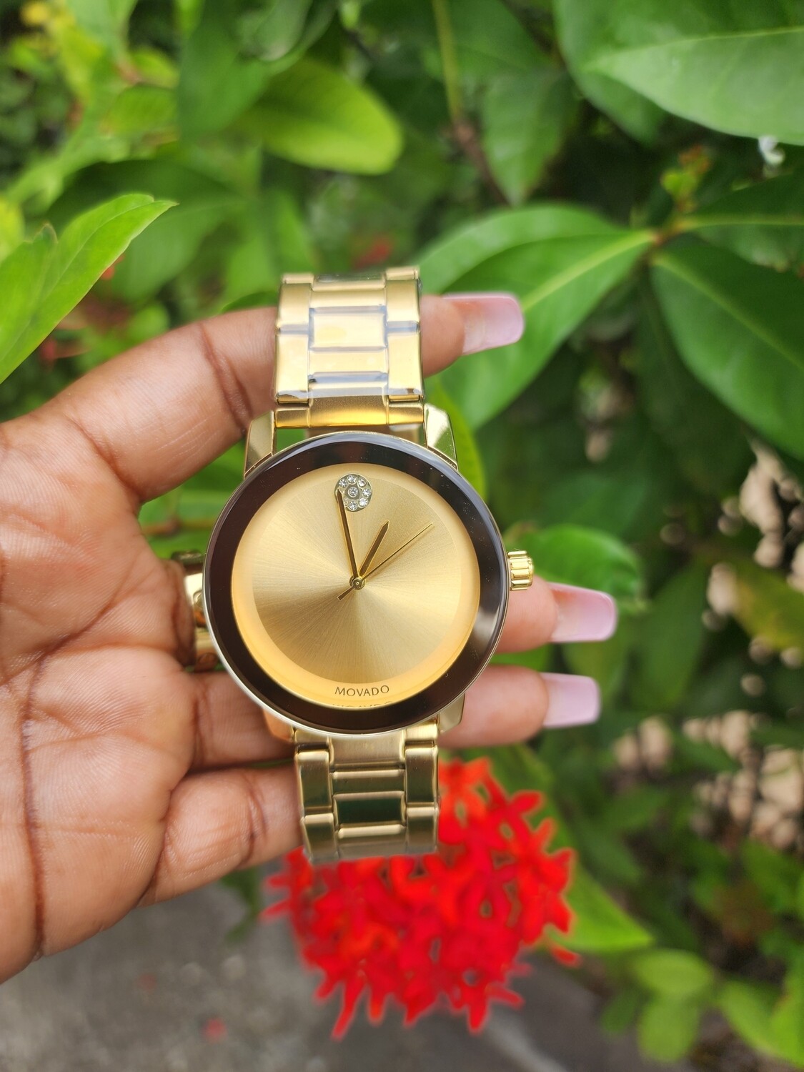 Gold face Male watch