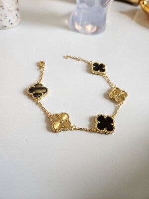 Black and gold inspired VC bracelet 