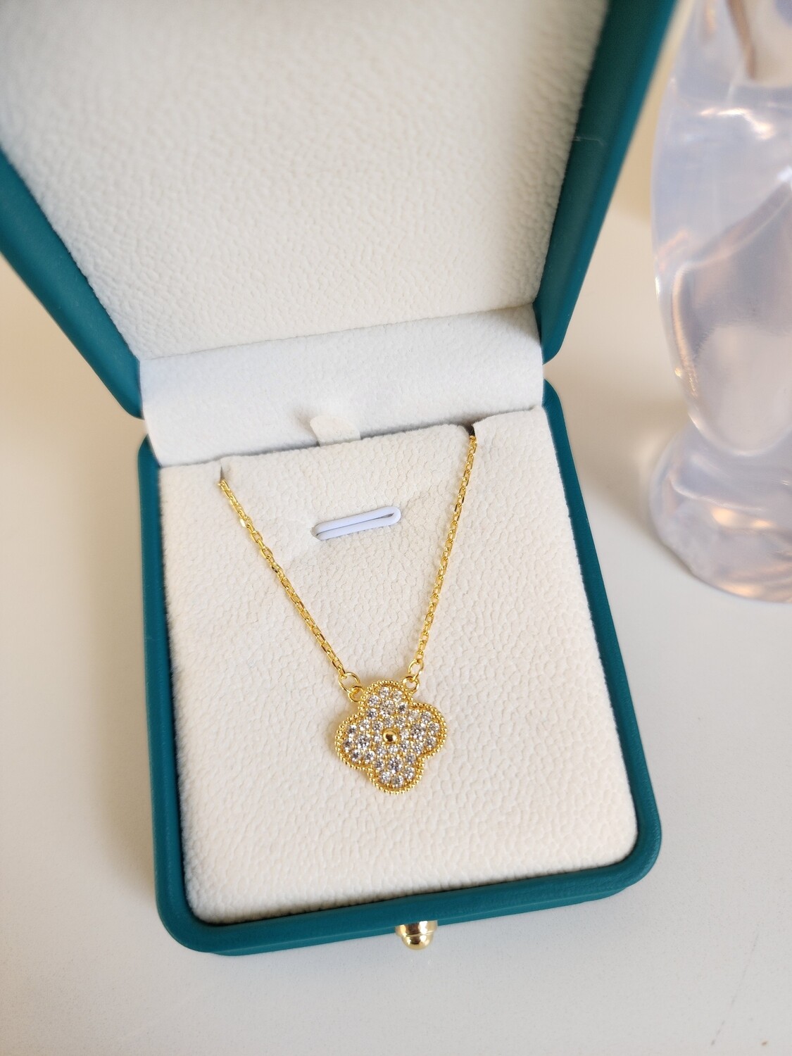 Sparkling stone gold VC inspired necklace