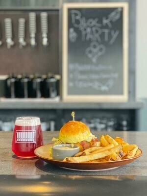 Brewdock Burger w/ Fries Brewdock Burger w/ Fries