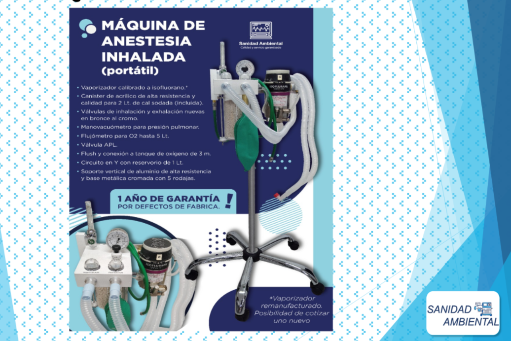 MÁQUINA DE ANESTESIA PORTÁTIL