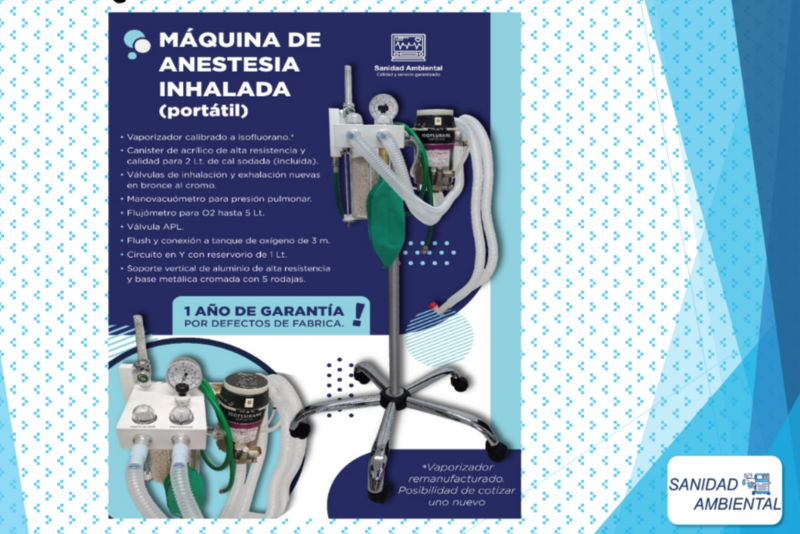 MÁQUINA DE ANESTESIA PORTÁTIL