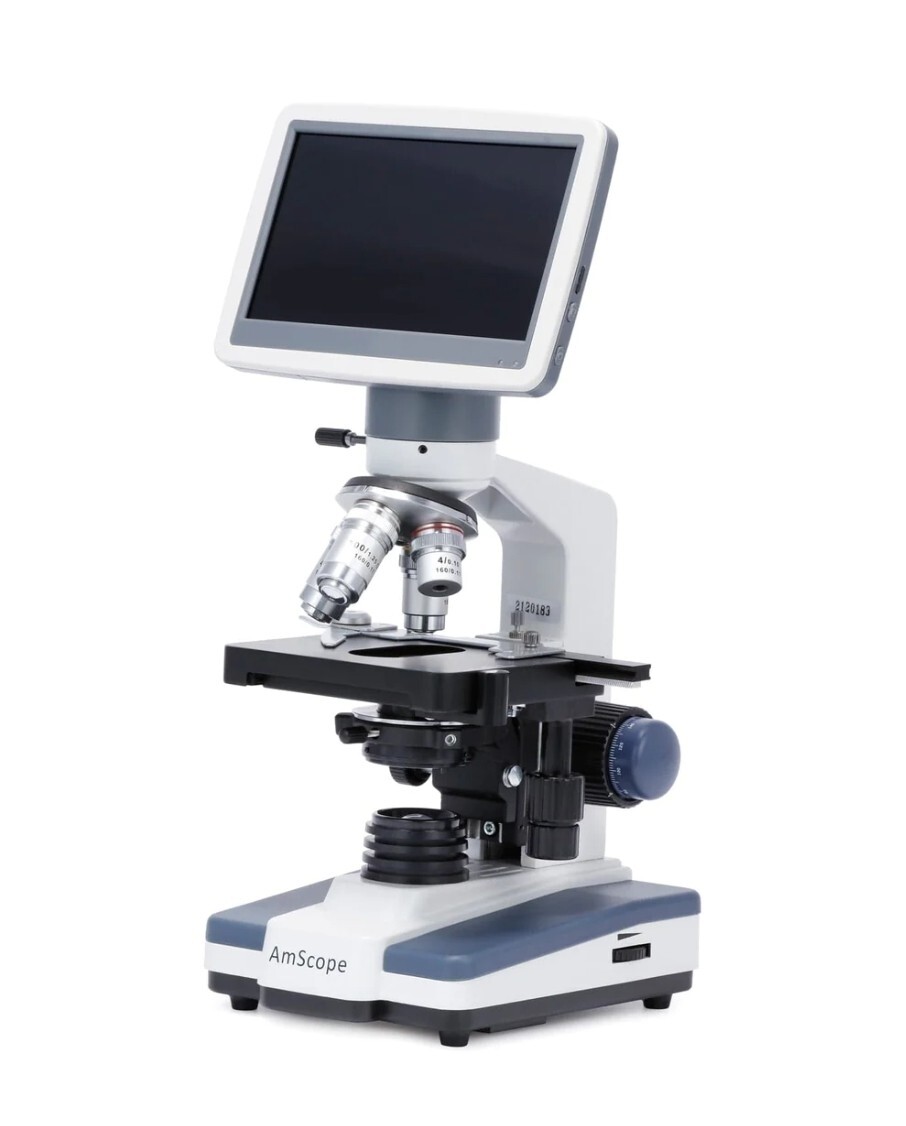 Microscopio con pantalla