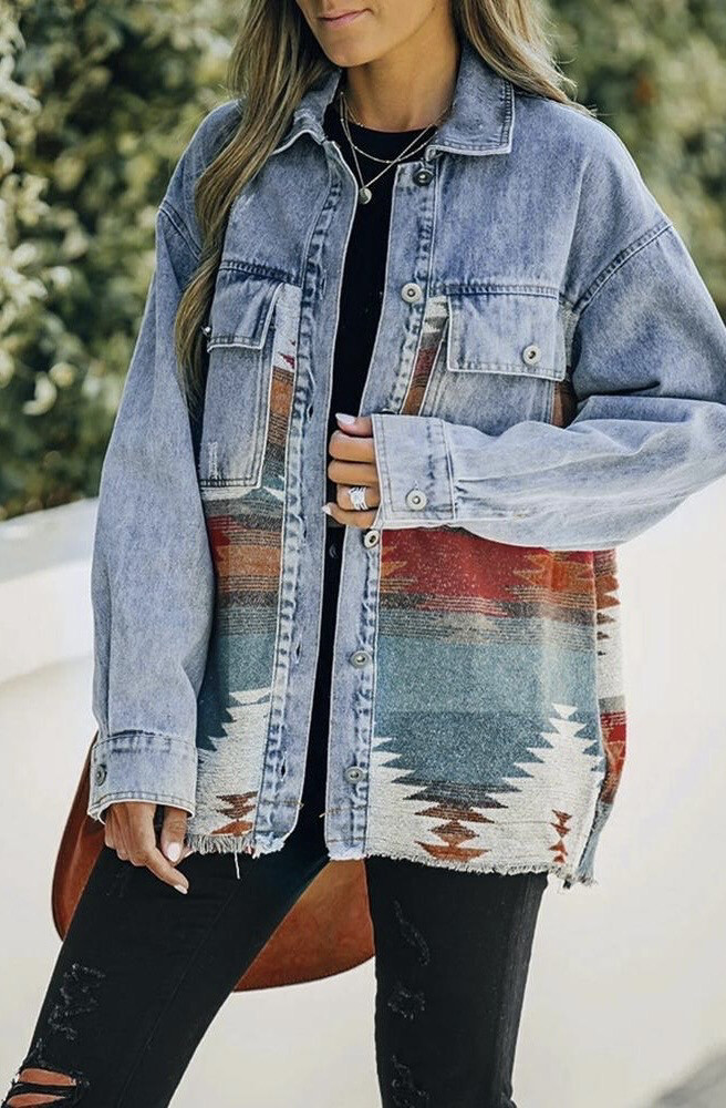 Aztec Denim Jacket
