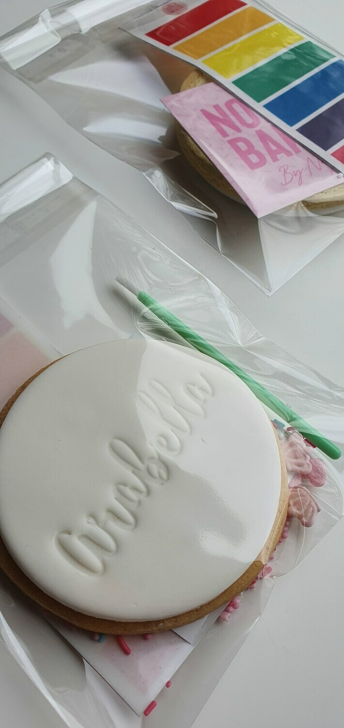 Personalised Large Party Biscuit - Paint Your Own