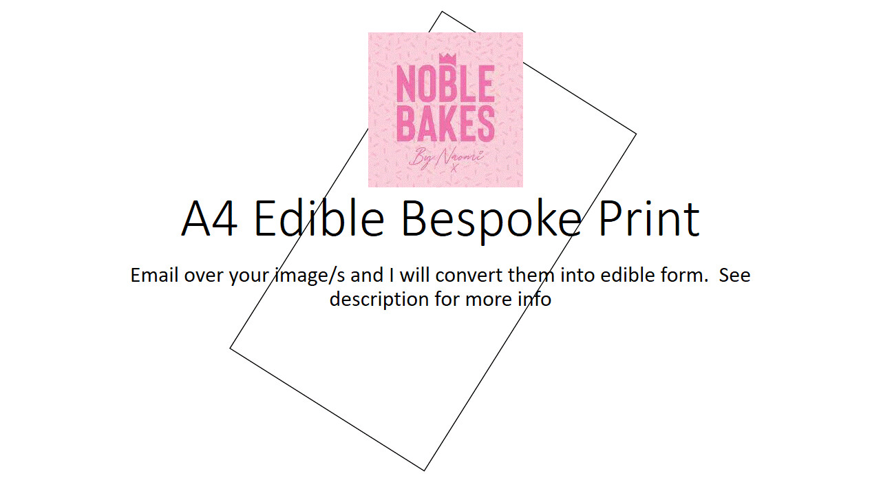 A4 Edible Bespoke Print