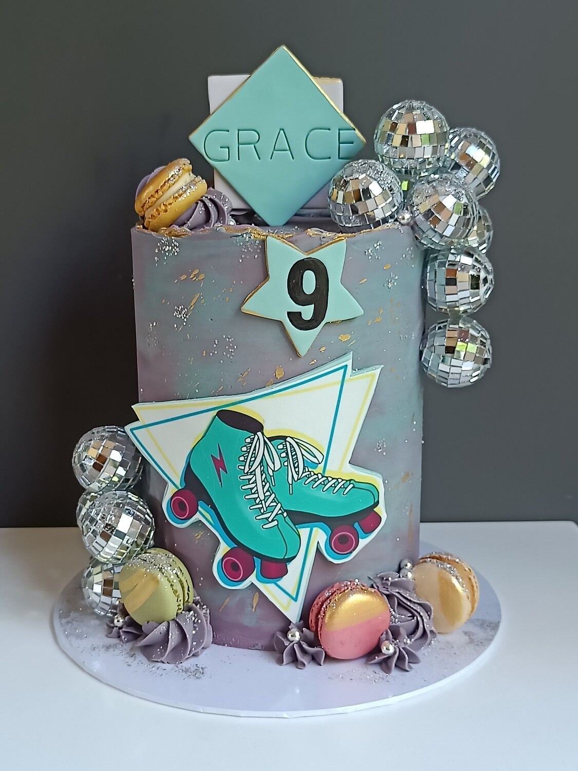 Roller Disco Party Cake