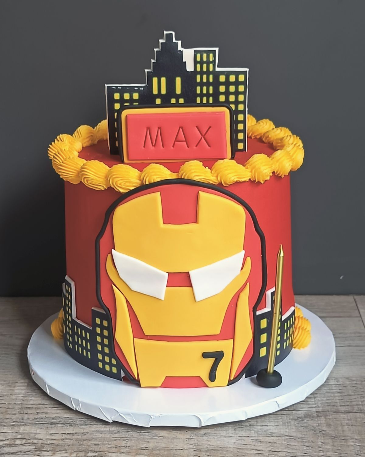 Superhero Party Cake
