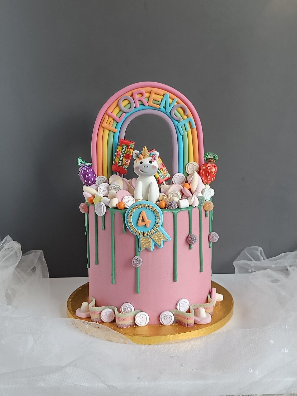Rainbow Party Cake
