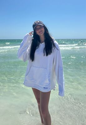 White Bombie Pullover Hoodie