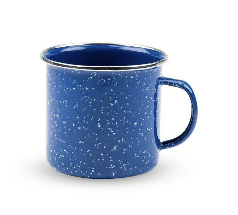 Blue Enamel Mug