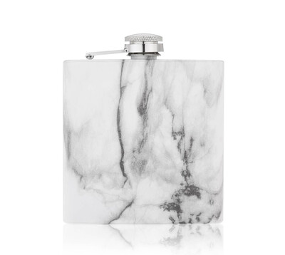 Marble 6oz Stainless Steel Flask