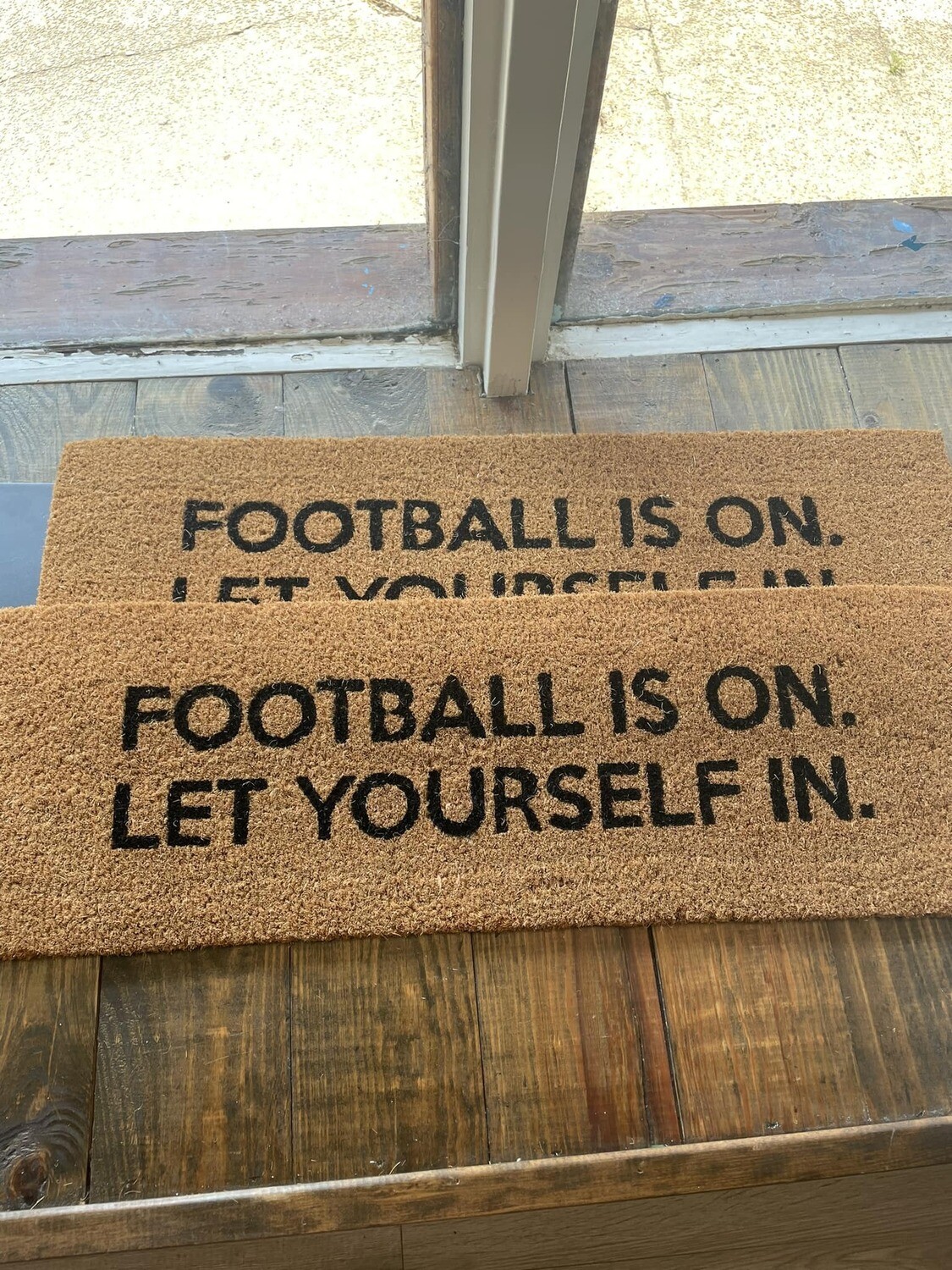 Football Is On Door Mat