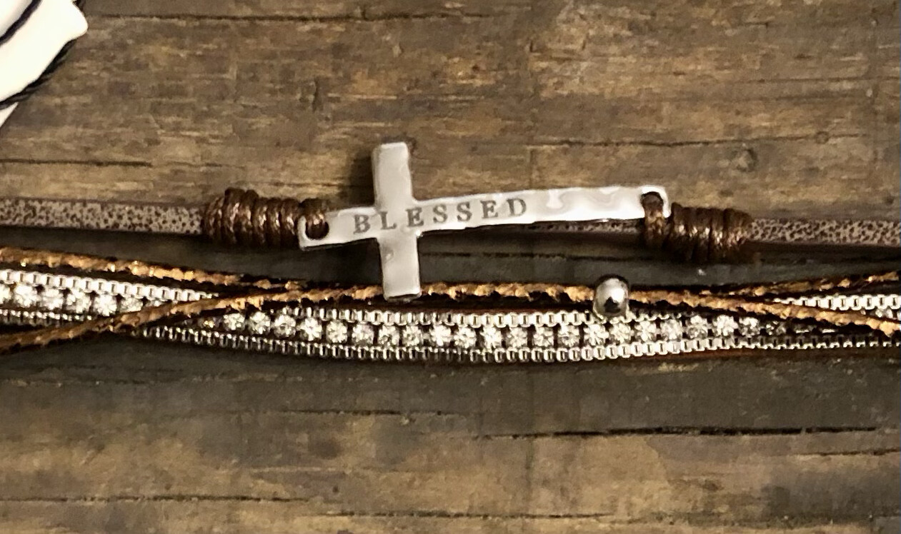 Blessed Magnetic Multi Layer Bracelet - Brown