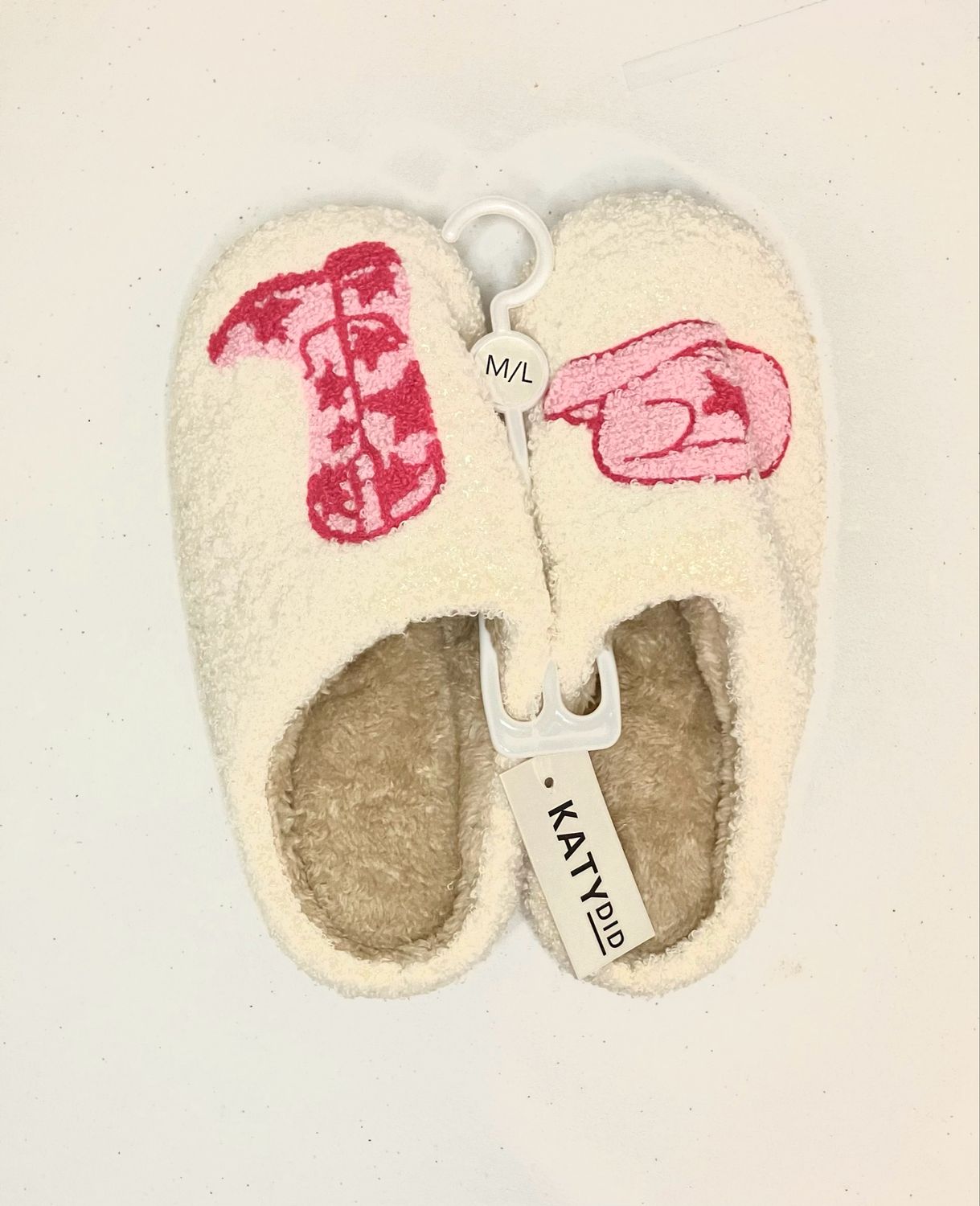 Katydid Boot And Cowgirl Hat Western Slippers, M/L -Fits size 8-9
