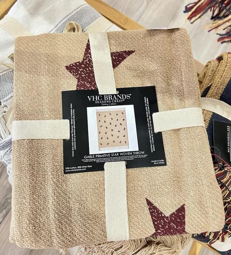 Star Woven Throw Blanket