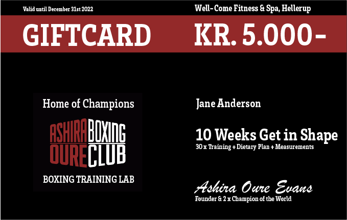 GIFT CARD 10 WEEKS GET IN SHAPE