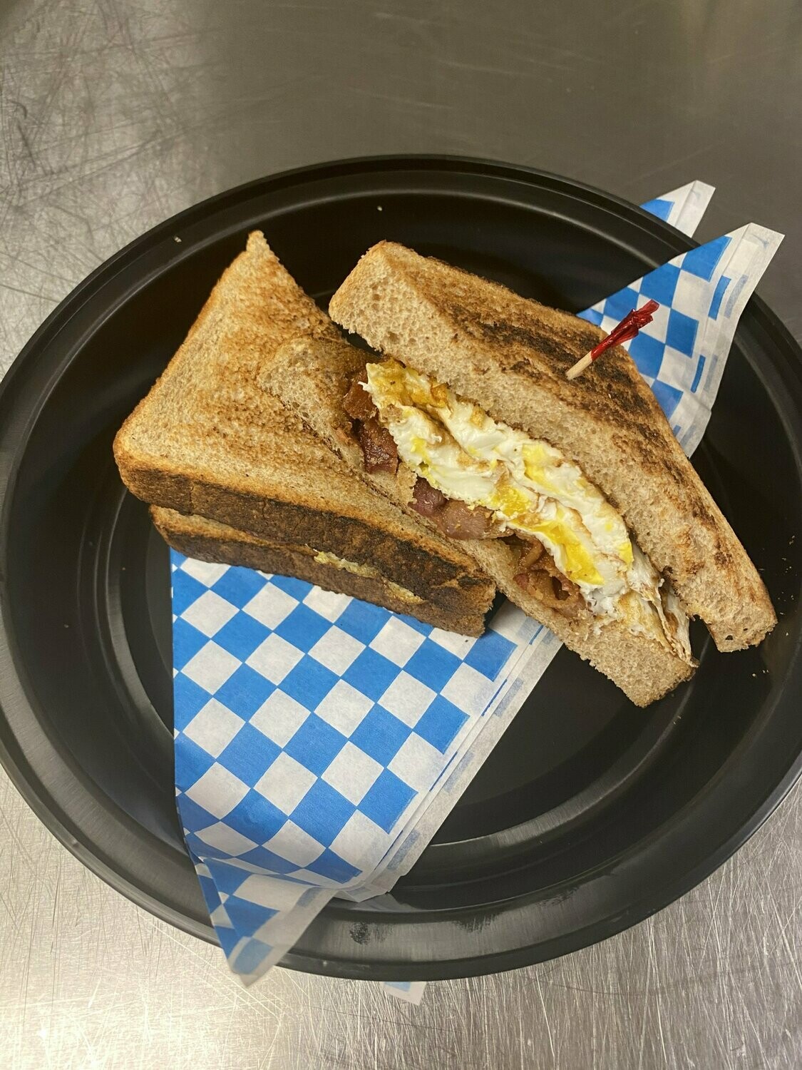 Fried Egg & Bacon Sandwich