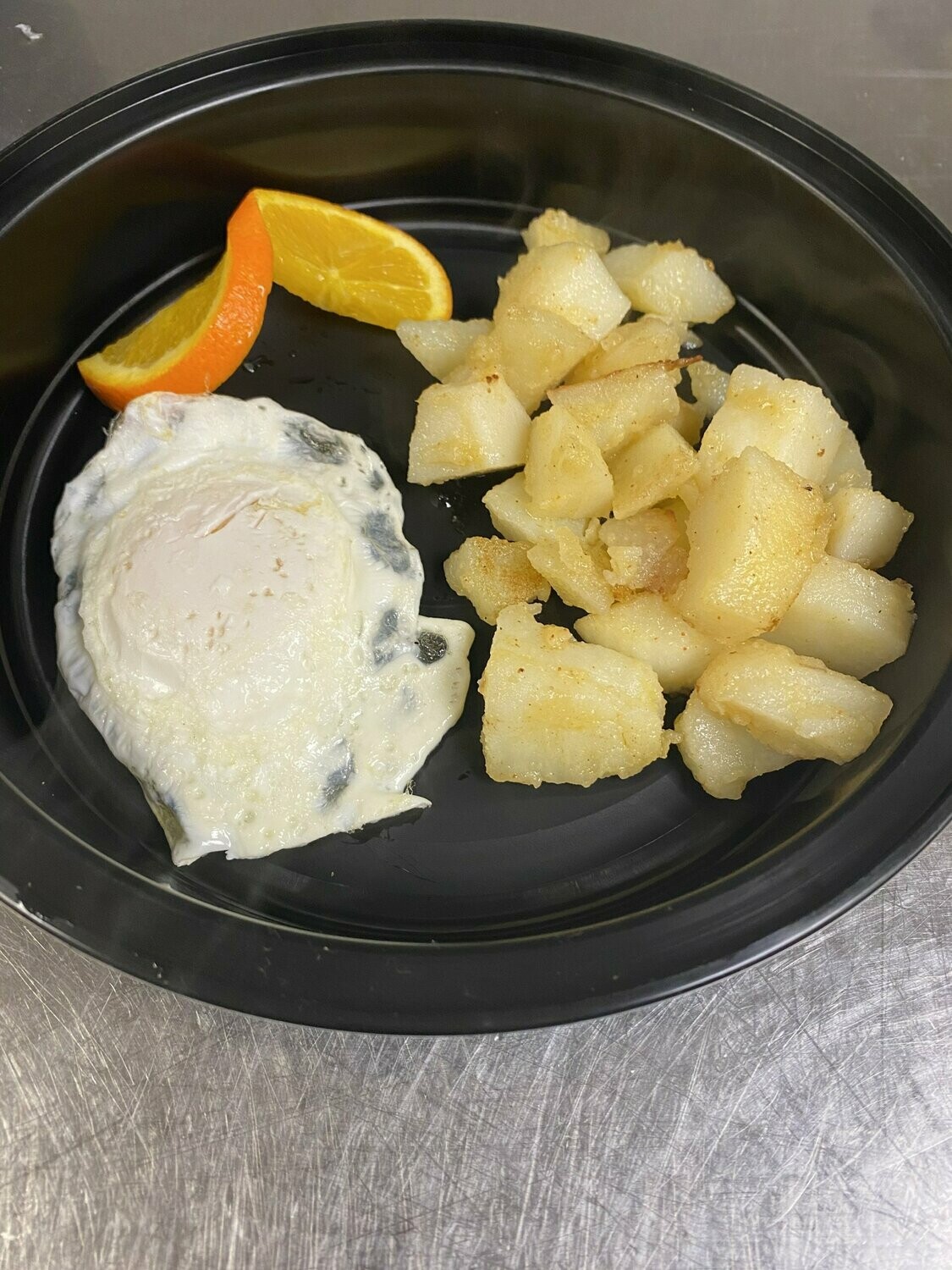 One Egg with Home Fries and Toast