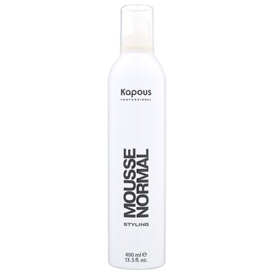 KAPOUS МУСС д/волос нормальной фиксации Mousse Normal, 400 мл KAPOUS МУСС д/волос нормальной фиксации Mousse Normal, 400 мл