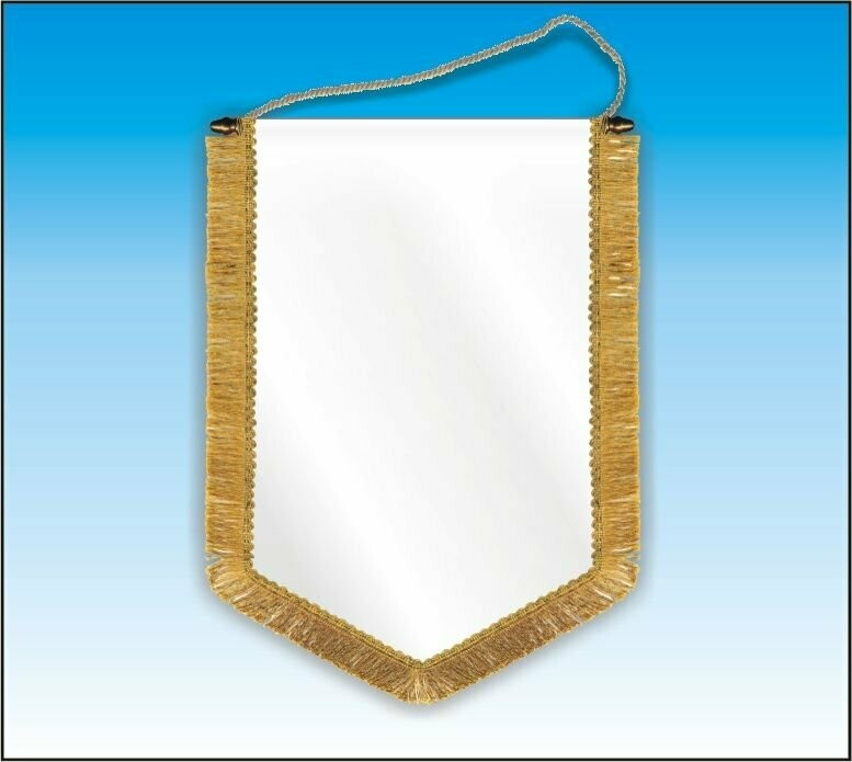 GAGLIARDETTI NEUTRI BIANCHI PENTAGONALI 16X24 - CONF. 25PZ.
