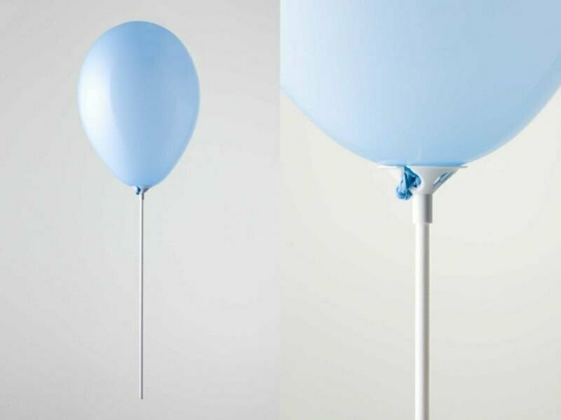 PALLONCINI MULTICOLOR CON BASTONCINO 100 PZ.