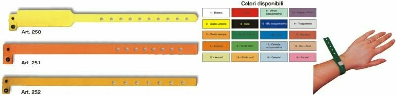 BRACCIALETTI ANTINTRUSIONE NEUTRI - CONF. 100PZ.