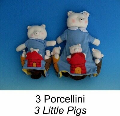3 PORCELLINI - 3 LITTLE PIGS