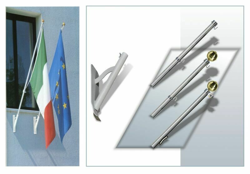 KIT DIAGONALE 1 POSTO CON BANDIERA 70X100 ASTA 150