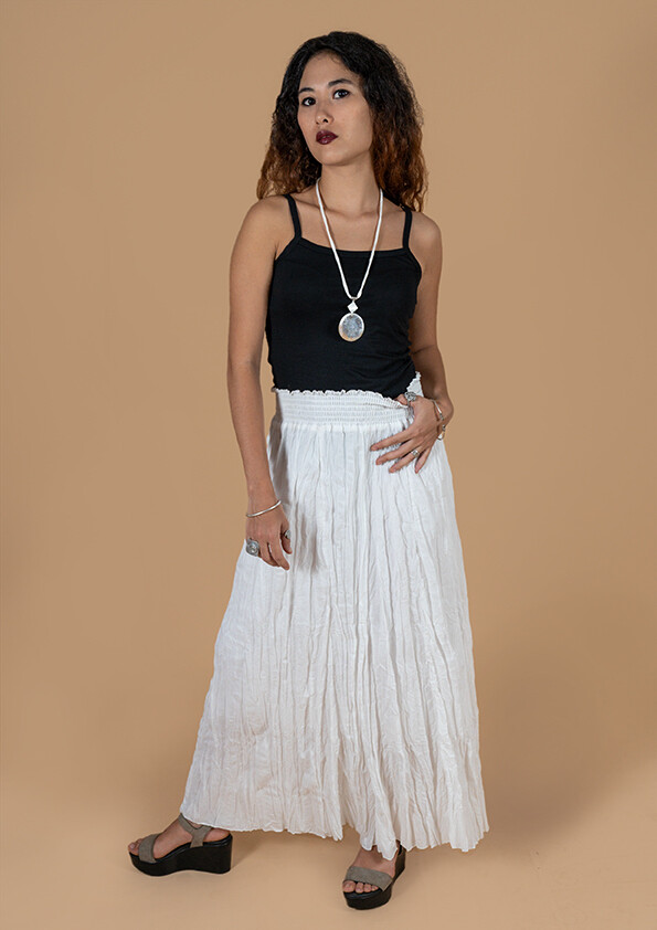 LOTUS WRINKLED SKIRT