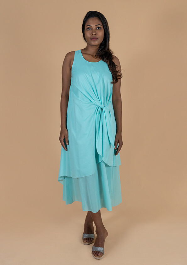 NERINE FRONT KNOT DRESS